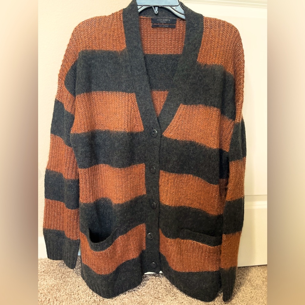 ALLSAINTS Lou Sparkle Cardigan sweater